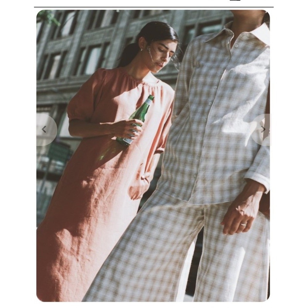 Town Clothes dress‎ portobello clay Orange Size S Linen rudy Jude  Loganlook